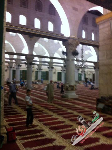 ابناء كفرقاسم في ساحات المسجد الاقصى 